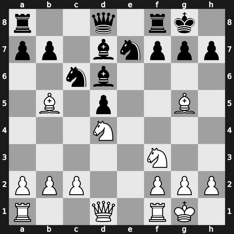 Torino 1982 – Round 6 – Ljubojevic, Ljubomir – 1/2-1/2 – Huebner, Robert – G16
