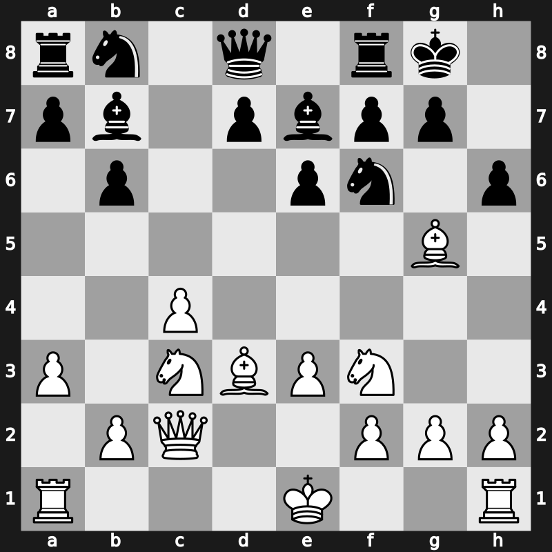 Interpolis 1981 – Round 1 – Petrosian, Tigran V. – 1/2-1/2 – Larsen, Bent – G18