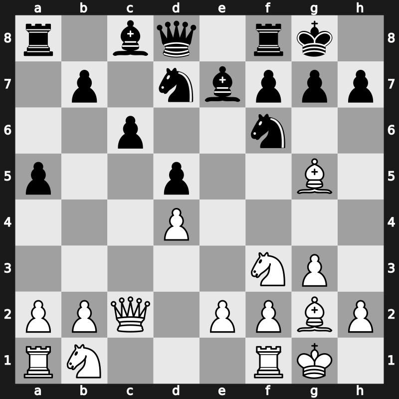 Linares 1981 – Round 1 – Christiansen , Luis – 1/2-1/2 – Larsen, Bent – G14