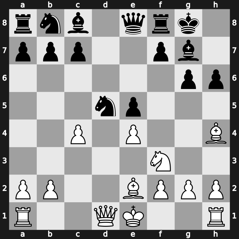 Riga Interzonal 1979 – Round 5 – Tal, Mikhail – 1/2-1/2 – Bouaziz, Slim – G11