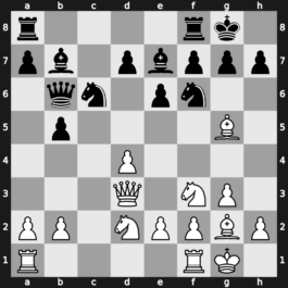 Bugojno 1978 – Round 6 – Larsen, Bent – 1/2-1/2 – Tal, Mikhail – G40