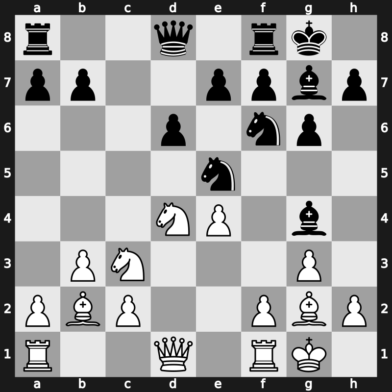 Bugojno 1978 – Round 11 – Byrne, Ray – 1/2-1/2 – Larsen, Bent – G61