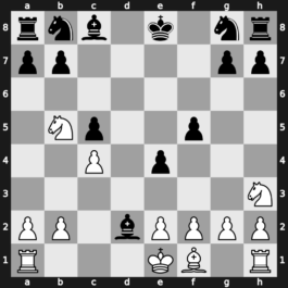 Candidats qf3 1977 – Round 8 – Portisch, Lajos – 1-0 – Larsen, Benjamin Holsko – G7