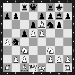 Leningrad ch-URS 1977 – Round 8 – Dorfman, Iossif – 1/2-1/2 – Tal, Mikhail – G41
