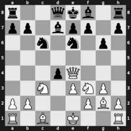 Moskou ch-URS 1976 – Round 1 – Romanishin, Oleg M – 1-0 – Tal, Mikhail – G43