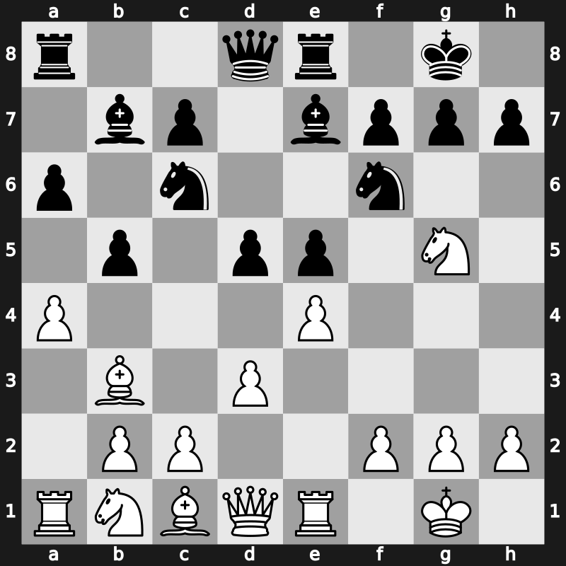 Moscow 1975 – Round 1 – Tal, Mikhail – 1/2-1/2 – Planinec, Albin – G40
