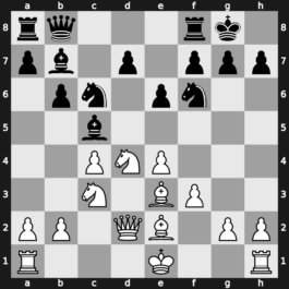 Moskou ch-URS 1973 – Round 1 – Taimanov, Mark E – 1-0 – Tal, Mikhail – G31