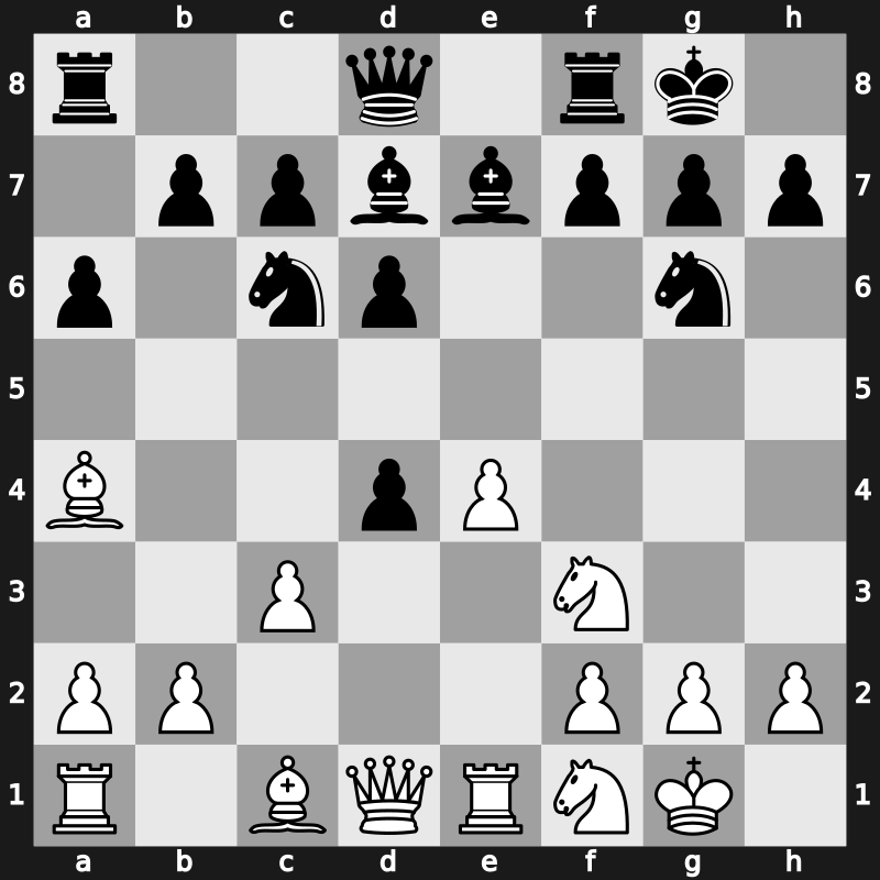 1970 Belgrade URS-World – Round 1.10 – Ivkov, Borislav – 1/2-1/2 – Keres, Paul – G21