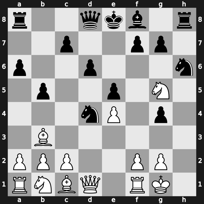 1970 IBM – Round 14 – Ciric, Dragoljub M – 1/2-1/2 – Scholl, Eddie C – G140