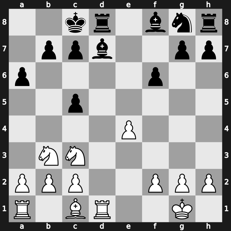 1970 IBM – Round 6 – Timman, Jan H – 1/2-1/2 – Adorjan, Andras – G137