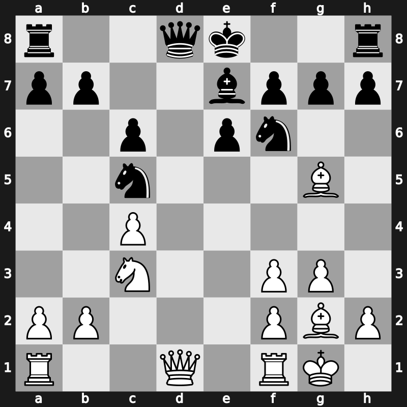 1970 IBM – Round 7 – Csom, Istvan – 1/2-1/2 – Gligoric, Svetozar – G170