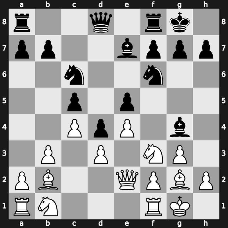 1970 IBM – Round 9 – Hartoch, Robert G – 1/2-1/2 – Tringov, Georgi P – G7