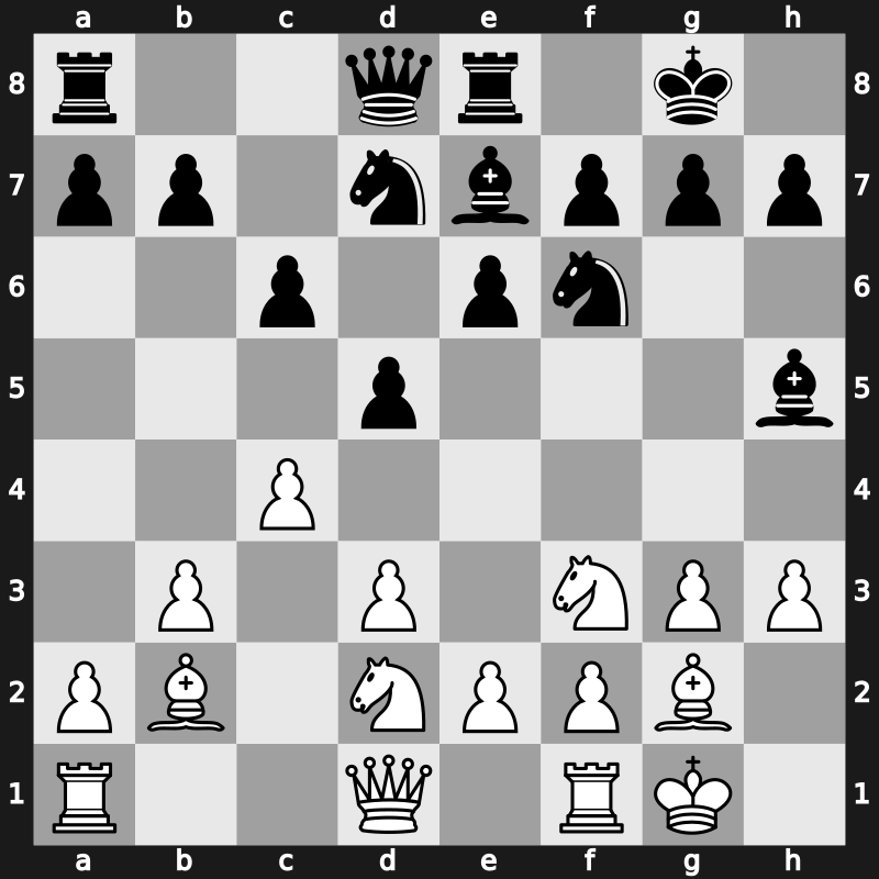 1970 Palma de Mallorca Interzonal – Round 11 – Hort, Vlastimil – 1-0 – Larsen, Bent – G37