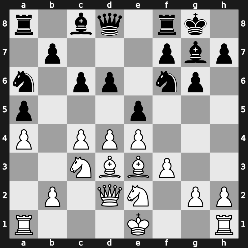 1970 Palma de Mallorca Interzonal – Round 20 – Ivkov, Borislav – 1/2-1/2 – Panno, Oscar – G27