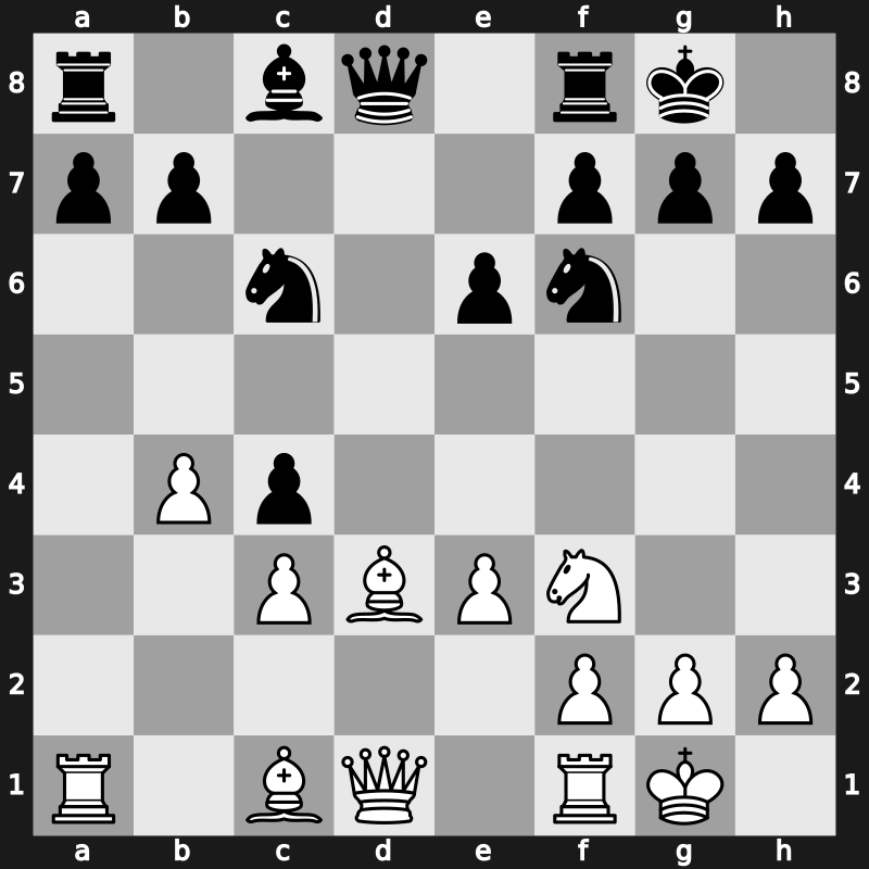 1970 Palma de Mallorca Interzonal – Round 20 – Mecking, Henrique – 0-1 – Larsen, Bent – G99