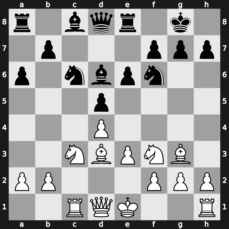 1970 Palma de Mallorca Interzonal – Round 21 – Hort, Vlastimil – 1/2-1/2 – Taimanov, Mark – G29