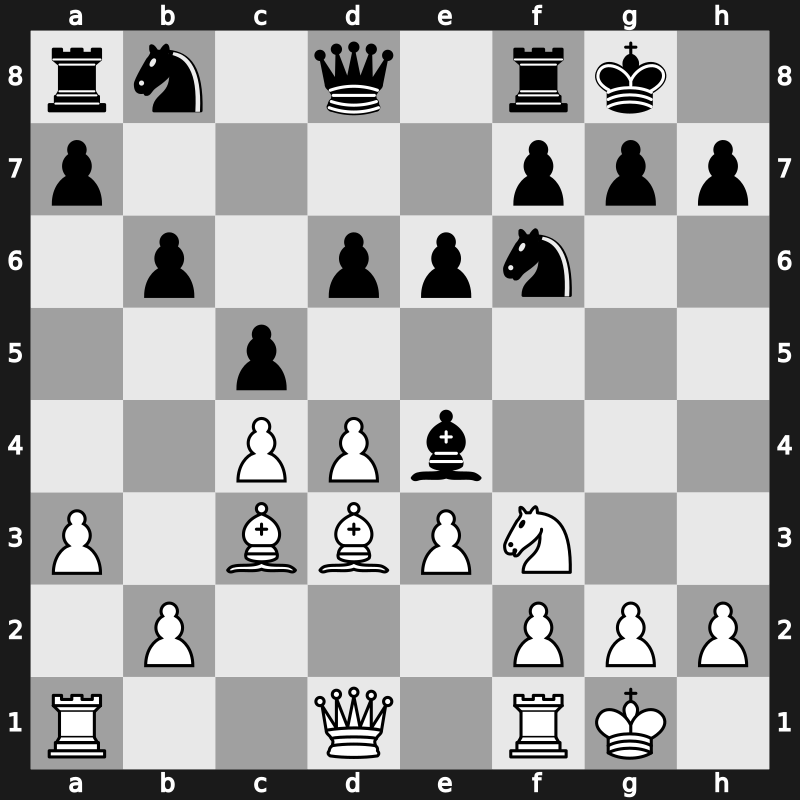1970 Palma de Mallorca Interzonal – Round 7 – Taimanov, Mark – 1-0 – Larsen, Bent – G114