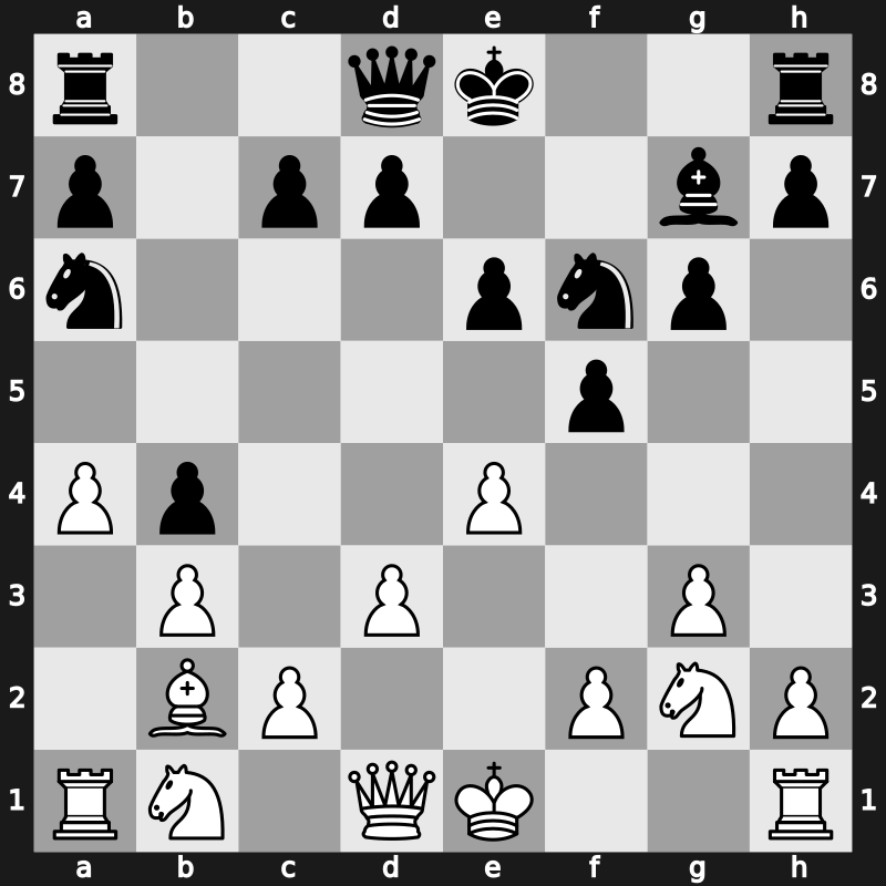 1970 Vinkovci – Round 3 – Quinteros, Miguel Angel – 1/2-1/2 – Larsen, Bent – G122