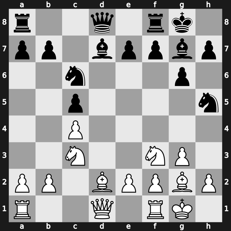 1970 Vinkovci – Round 5 – Petrosian, Tigran L. – 1/2-1/2 – Velimirovic, Dragoljub – G124