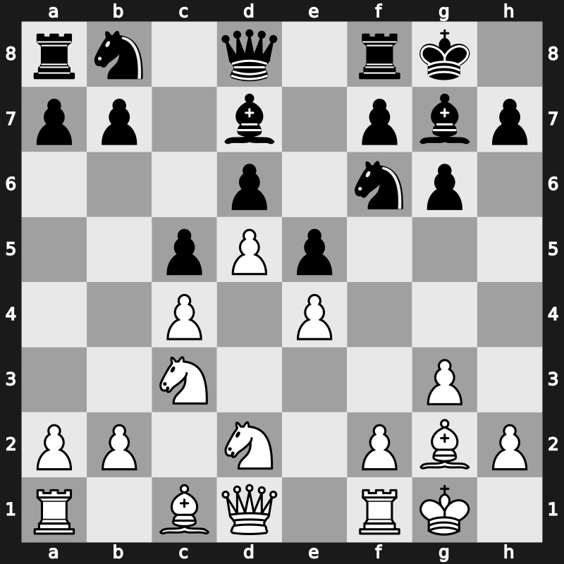 1970 Vinkovci – Round 9 – Hort, Vlastimil – 1/2-1/2 – Larsen, Bent – G11