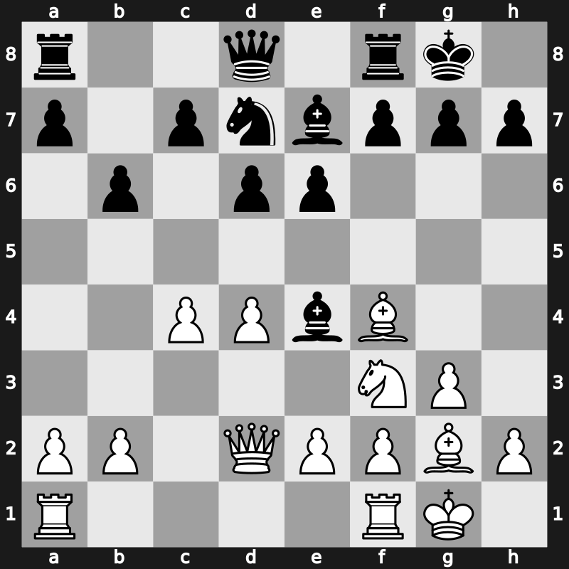 1971 Hoogovens – Round 11 – Mecking, Henrique – 1/2-1/2 – Lengyel, Laszlo – G86