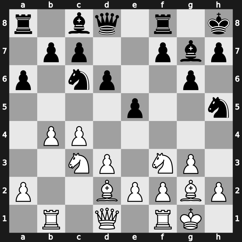 1971 Hoogovens – Round 11 – Ree, Hans – 1-0 – Korchnoi, Viktor – G27