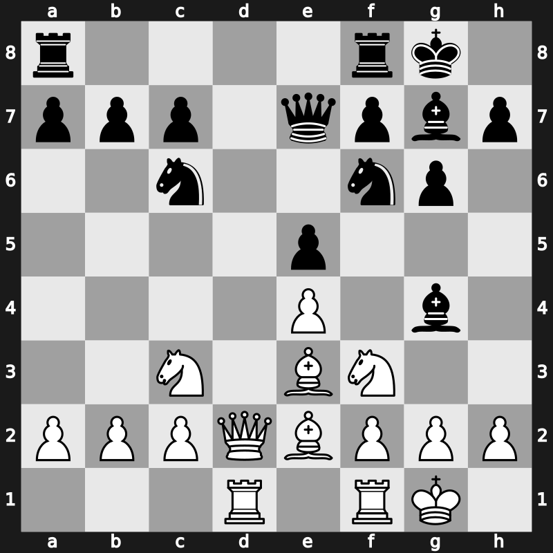 1971 Hoogovens – Round 14 – Kostro, Jerzy – 1/2-1/2 – Forintos, Gyozo V – G209