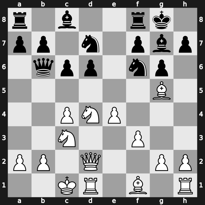 1971 Hoogovens – Round 6 – Korchnoi, Viktor – 1-0 – Olafsson, Fridrik – G38