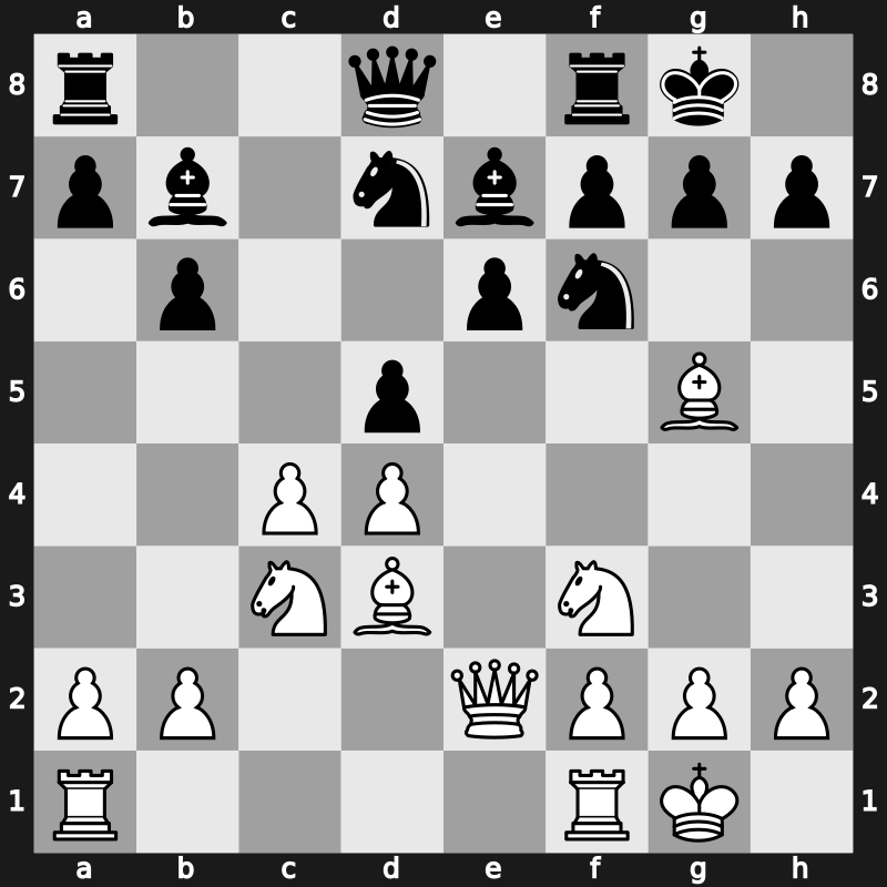 1971 Moscow – Round 1 – Petrosian, Tigran V. – 1-0 – Korchnoi, Viktor – G84