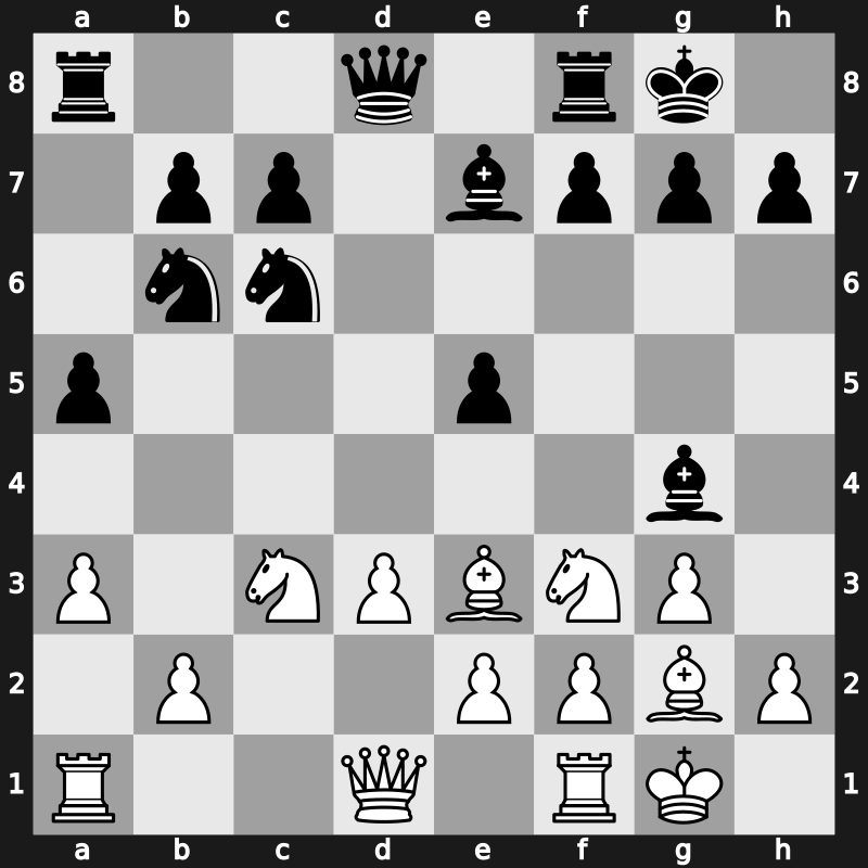 1971 Moscow – Round 11 – Uhlmann, Wolfgang – 1-0 – Korchnoi, Viktor – G18