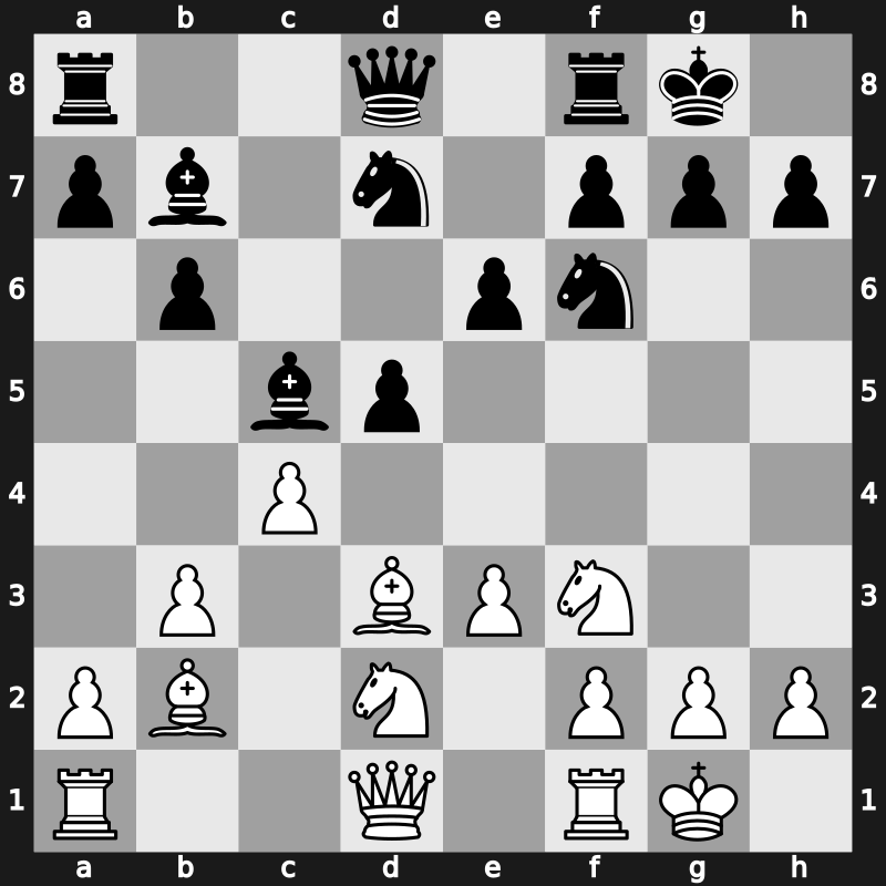 1971 Moscow – Round 15 – Uhlmann, Wolfgang – 1/2-1/2 – Parma, Bruno – G87