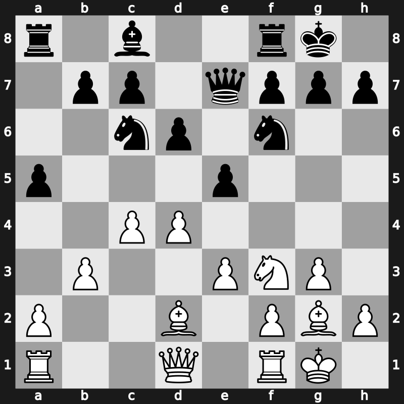 1971 Moscow – Round 9 – Lengyel, Levente – 1/2-1/2 – Smyslov, Vassily – G89