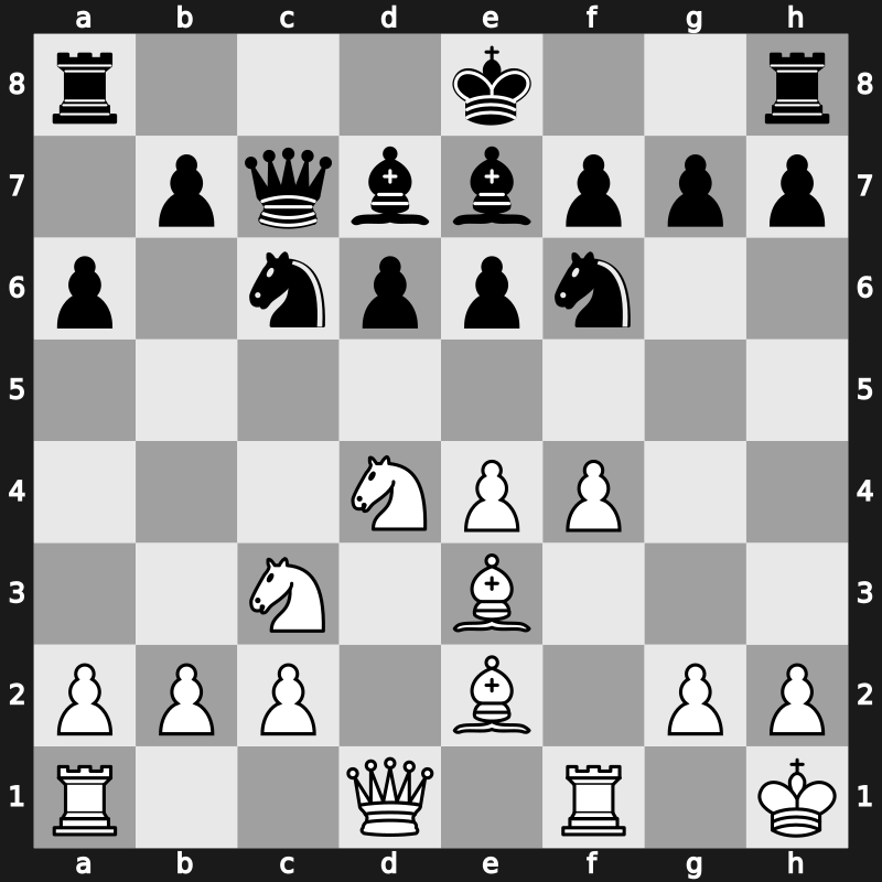 1971 Moscow – Round ? – Tseitlin, Mark D – 1/2-1/2 – Kotkov, Yuri – G155