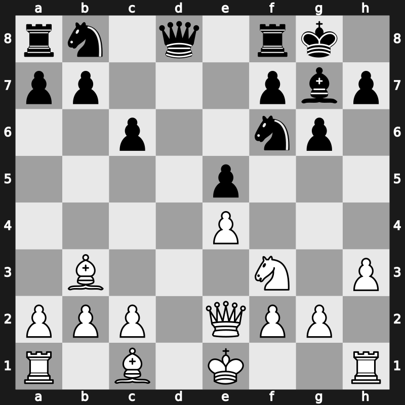 1972 Skopje ol (Men) fin-A – Round 11 – Kavalek, Lubomir – 1/2-1/2 – Huebner, Robert – G349