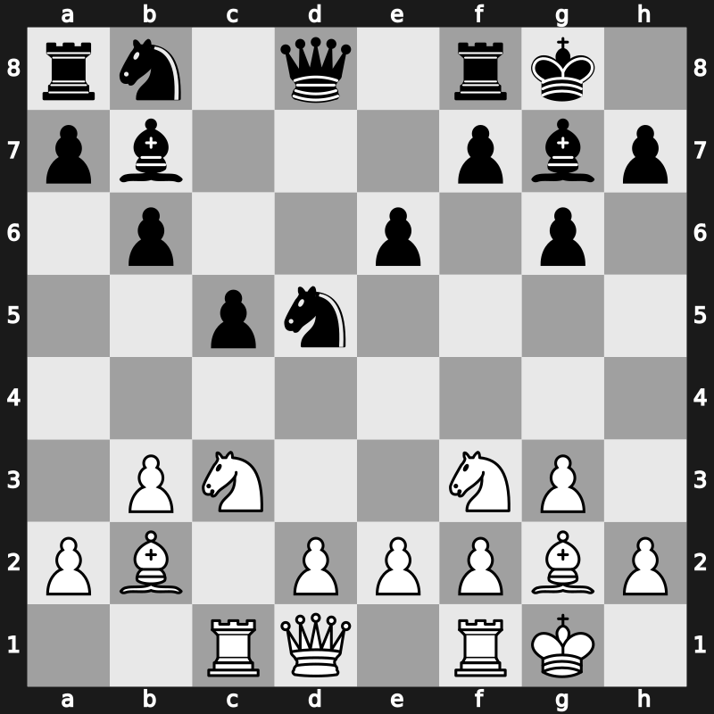 1972 Skopje ol (Men) fin-A – Round 9 – Filip, Miroslav – 1/2-1/2 – Smyslov, Vassily – G411