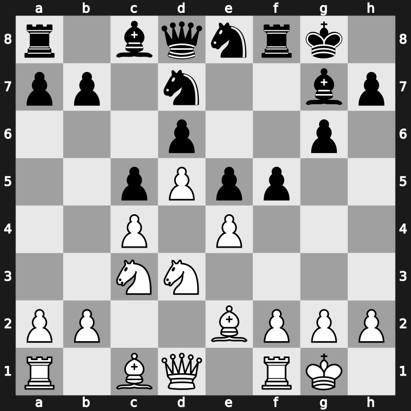 1973 Leningrad Interzonal – Round 16 – Gligoric, Svetozar – 1/2-1/2 – Quinteros, Miguel Angel – G40