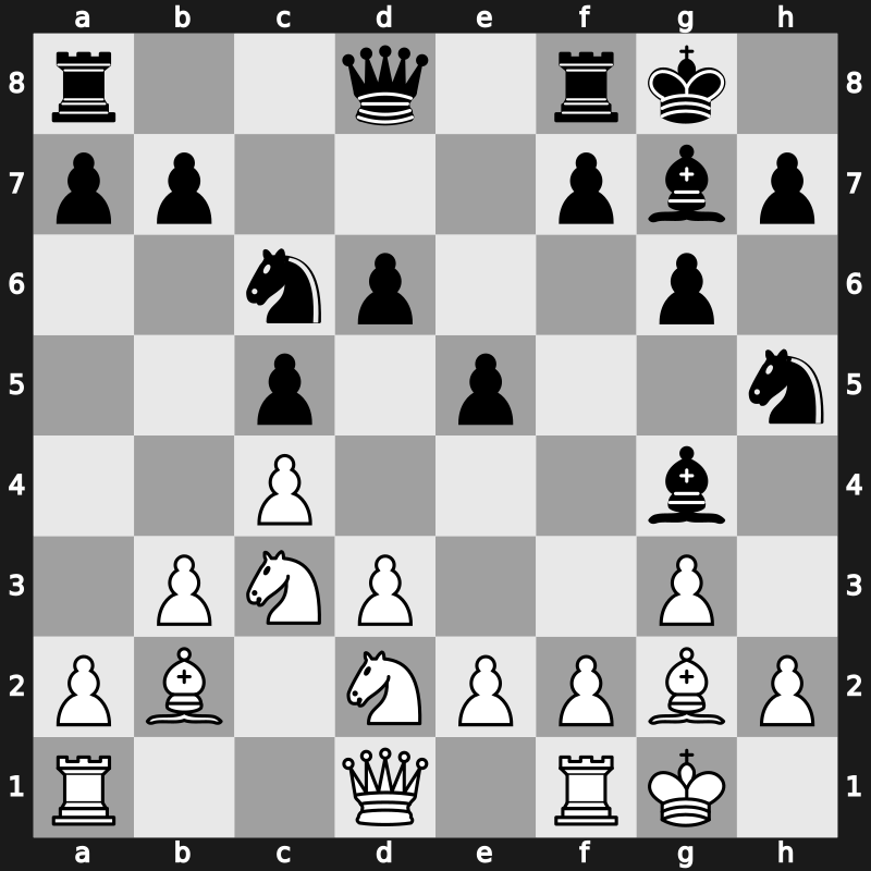 1974 Candidats qf2 – Round 9 – Petrosian, Tigran L. – 1-0 – Portisch, Lajos – G11