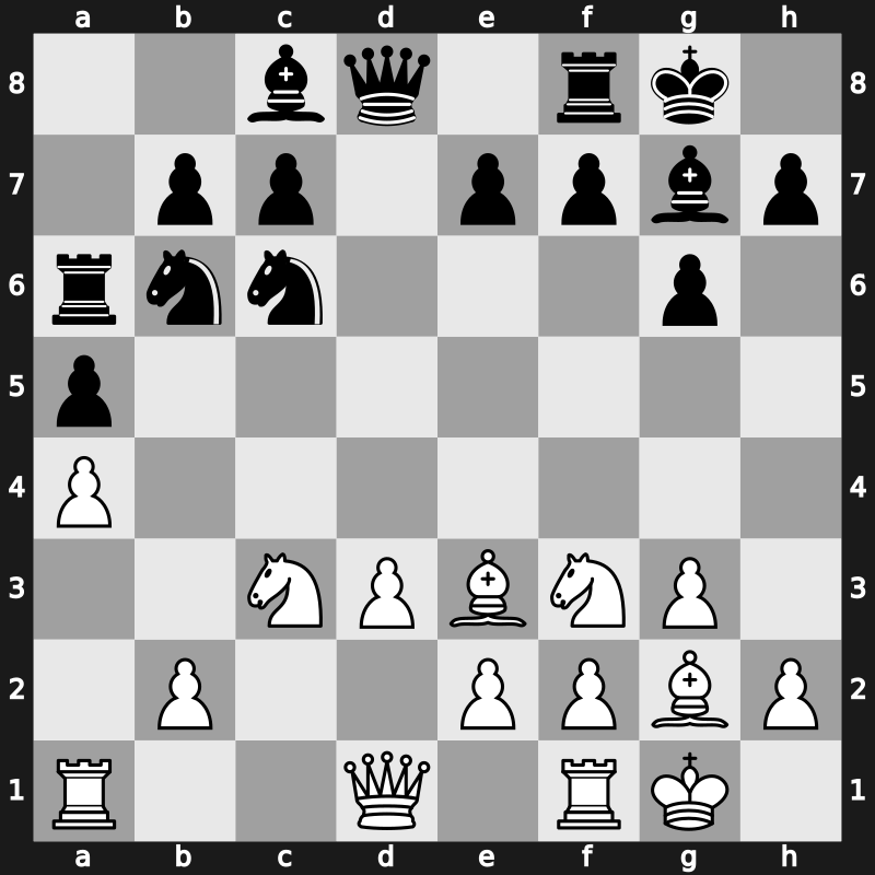 1975 URS Team Ch – Round 1 – Vaganian, Rafael A. – 1/2-1/2 – Mukhin, Mikhail – G574