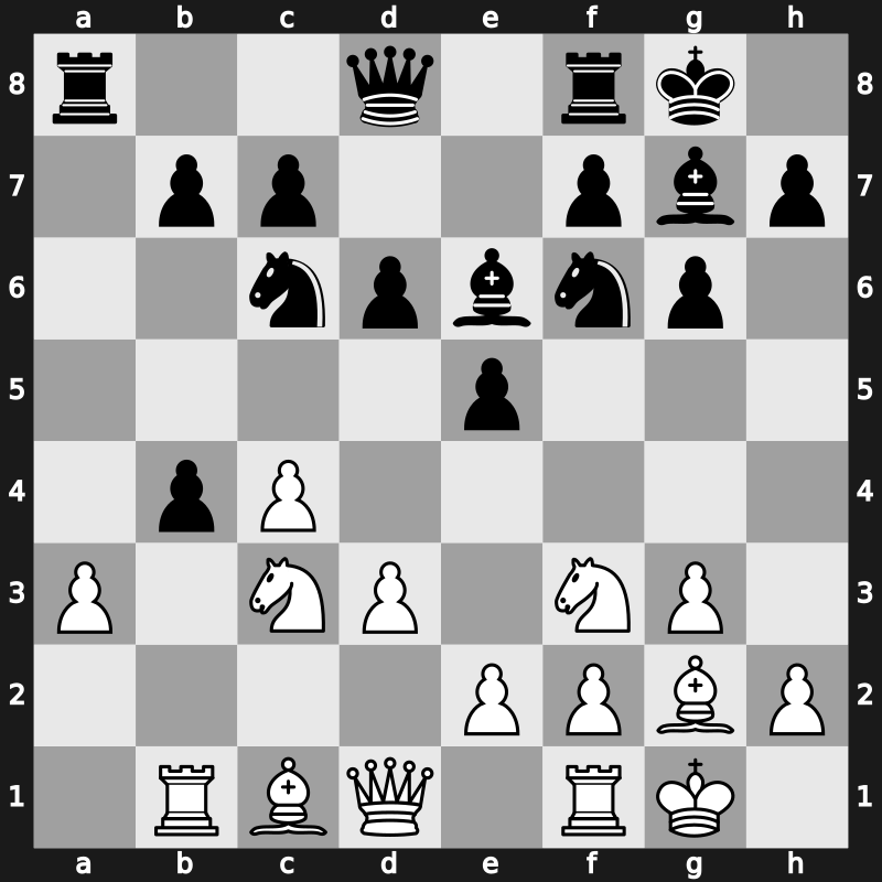 1975 URS Team Ch – Round 2 – Romanishin, Oleg M – 1-0 – Seredenko, Vladimir – G11