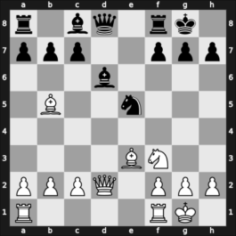 1900 London ENG – Round 6 – Blackburne, Joseph – 0-1 – Van Vliet, Lodewijk – G9