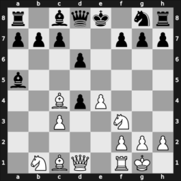 1900 London ENG – Round 8 – Blackburne, Joseph – 1/2-1/2 – Gunsberg, Isidor – G11