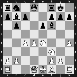 1900 London ENG – Round 11 – Gunsberg, Isidor – 1-0 – Alvarez Lee, Felix – G18