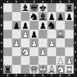 1900 Paris – Round 1 – Maroczy, Geza – 1-0 – Mason, James – G5