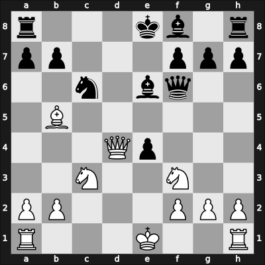 1900 Paris – Round 1 – Lasker, Emanuel – 1-0 – Mieses, Jacques – G7