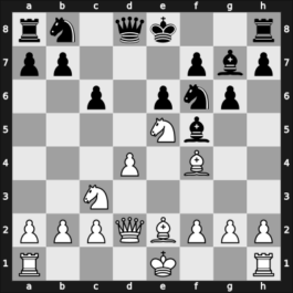 1900 Paris – Round 11 – Maroczy, Geza – 1-0 – Mieses, Julio Cesar – G74