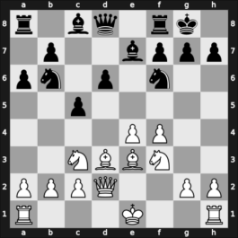 1900 Paris blind-simul – Round 1 – Pillsbury, Harry – 1/2-1/2 – Herzfeld, Adam – G6