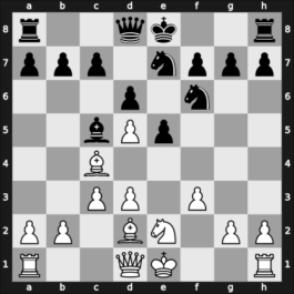 1901 2. Torneo USI – Round ? – Bianchi Crespi, Emilio – 1/2-1/2 – Reggio, Arturo – G5
