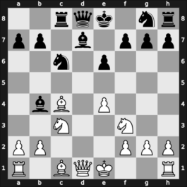 1901 Monte Carlo+ – Round 6 – Alapin, Simon – 1/2-1/2 – Chigorin, Mikhail – G8