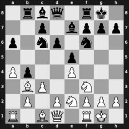 1902 It (Men) Hanover GER – Round 4 – Napier, William – 1/2-1/2 – Chigorin, Mikhail – G13