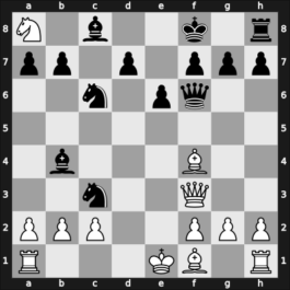 1902 Monte Carlo – Round 15 – Reggio, Arturo – 0-1 – Tarrasch, Siegbert – G58